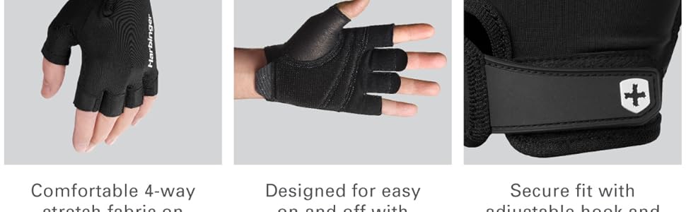 Рукавички Harbinger Pro Gloves - Легкі та гнучкі для підтримання середнього навантаження, унісекс (бежевий, L)
