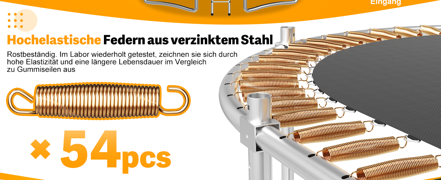 Батут Devoko Outdoor для дітей та дорослих, великий овальний, 305x214 см, з сіткою безпеки та міцним металевим каркасом