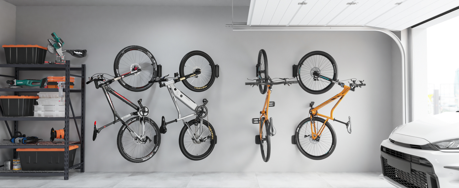 Кріплення для велосипеда на стіну monTEK - 4 шт. для гаража, економія місця, стабільне кріплення