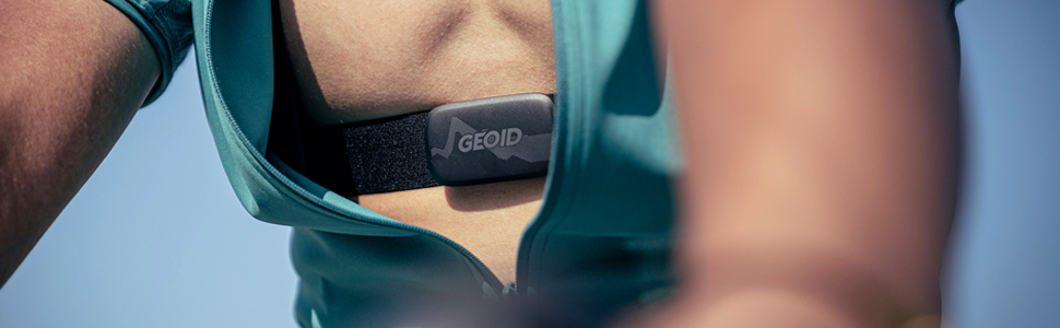 Вимірювач частоти серцевих скорочень GEOID HS500 з нагрудним реміннем, Bluetooth 4.2/ANT+, водонепроникний IP67