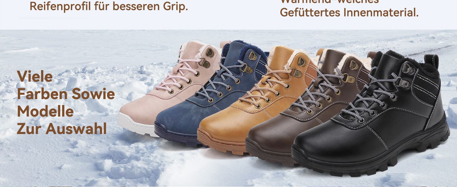 Зимові чоботи чоловічі жіночі, теплі, непромокаючі, для снігу, легкі трекінгові чоботи, чорні. Розмір 43 EU. Модель Z 1927