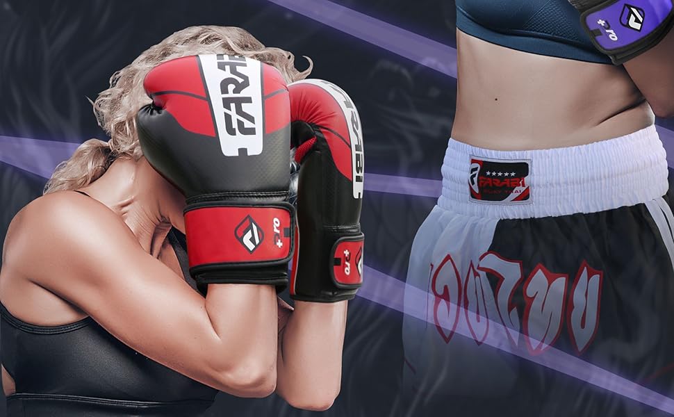 Боксерські рукавички Farabi Sports для тренувань та спарингу, 10-16 унцій, для боксу, кікбоксингу, ММА, Муай Тай, для чоловіків і жінок