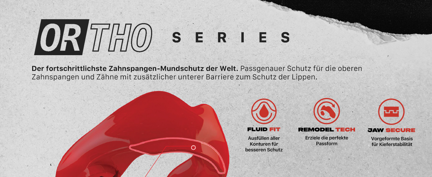 Захист для зубів SafeJawz Sport для брекетів, універсальний розмір, чорний