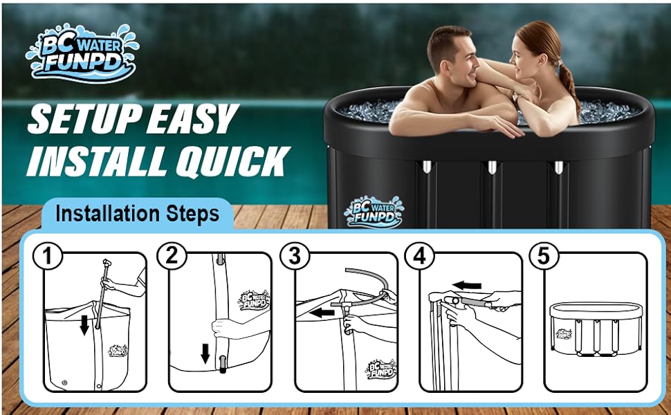 Тонна для криотерапії Eistonne Oval 120x70x70 см – велика криованна для відновлення після спорту з 5-шаровою ізоляцією та складаним дизайном