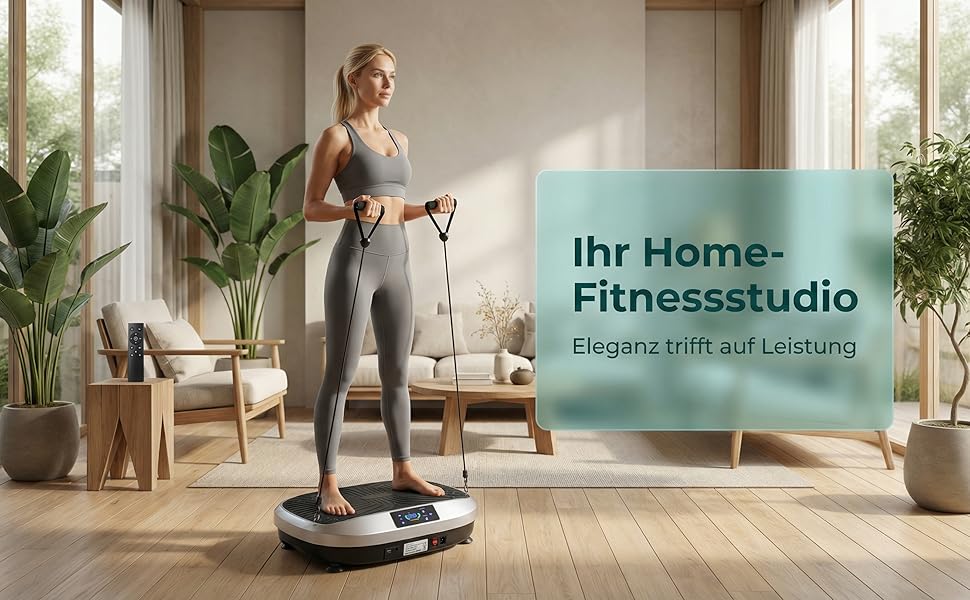 Віброплатформа для фітнесу Sport: 6 програм, для схуднення, м'язів, всього тіла, чорна (51x30.5x12.5 см)