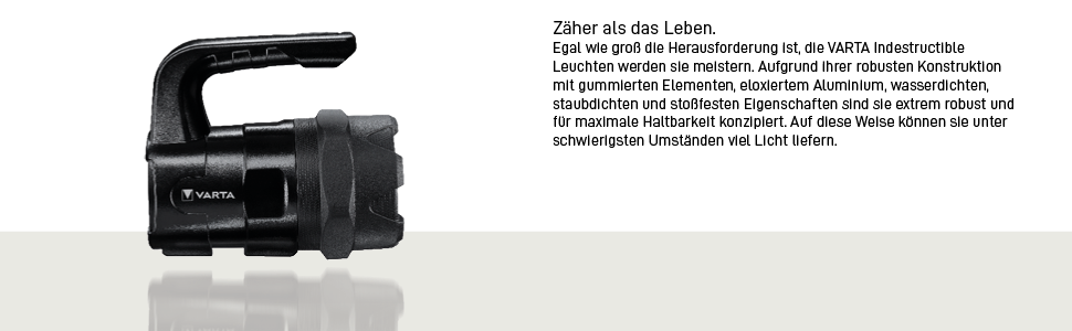 Ліхтар кемпінговий VARTA L30 Pro LED з 6 батарейками AA, індеструктивний, 4 режими освітлення, нічне підсвічування, водо- та пилозахист, для риболовлі, відпочинку на природі, відключення електроенергії (6 Вт)