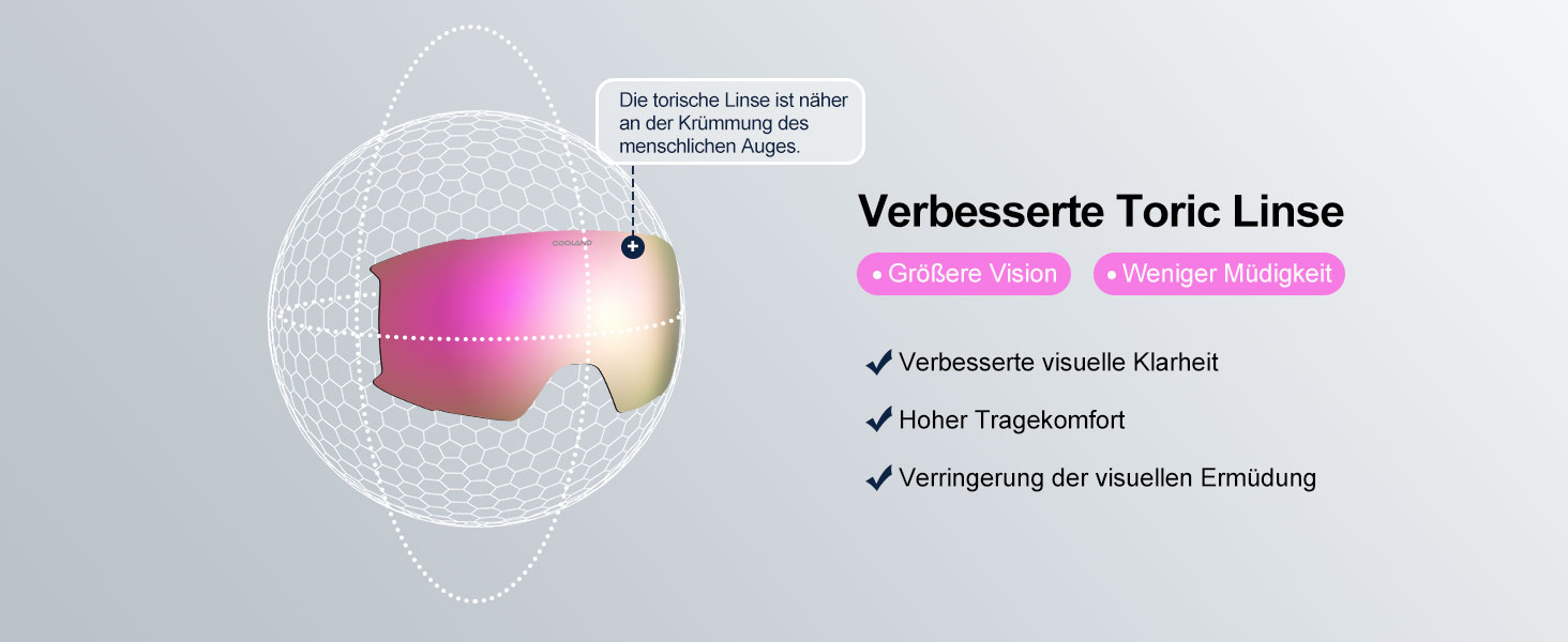 Одоланд Скі-маска для сноуборду та лиж для жінок та чоловіків з 2 змінними лінзами та чохлом, антитуманне покриття, захист від УФ-променів, сумісна з шоломом, для хлопчиків та дівчаток, чоловіків та жінок, темно-сріблястий (VLT 15%)