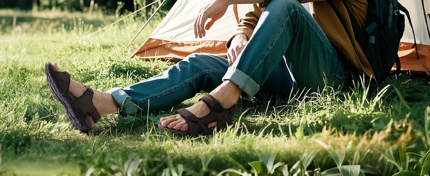 Чоловічі спортивні сандалі DREAM PAIRS Sdsa228m, 46 EU, чорні