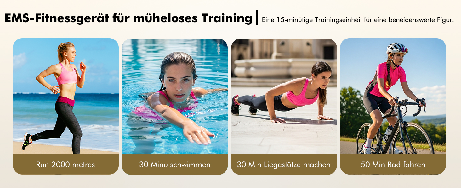 Електричний тренажер EMS для пресу та всього тіла, 6 режимів, 19 інтенсивностей