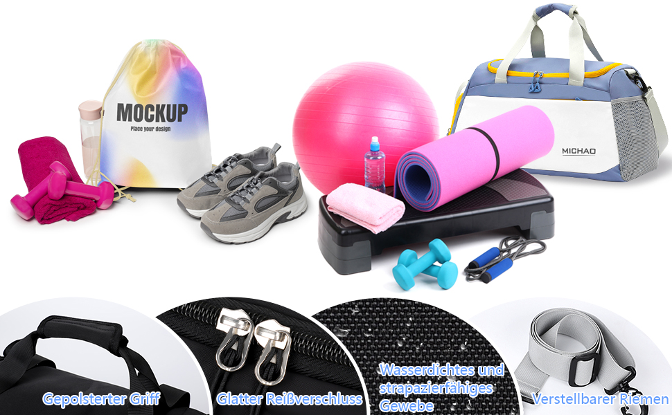 Спортивна сумка-рюкзак для подорожей: велика, водонепроникна, з відділенням для взуття та мокрих речей, для жінок та чоловіків, перловий білий