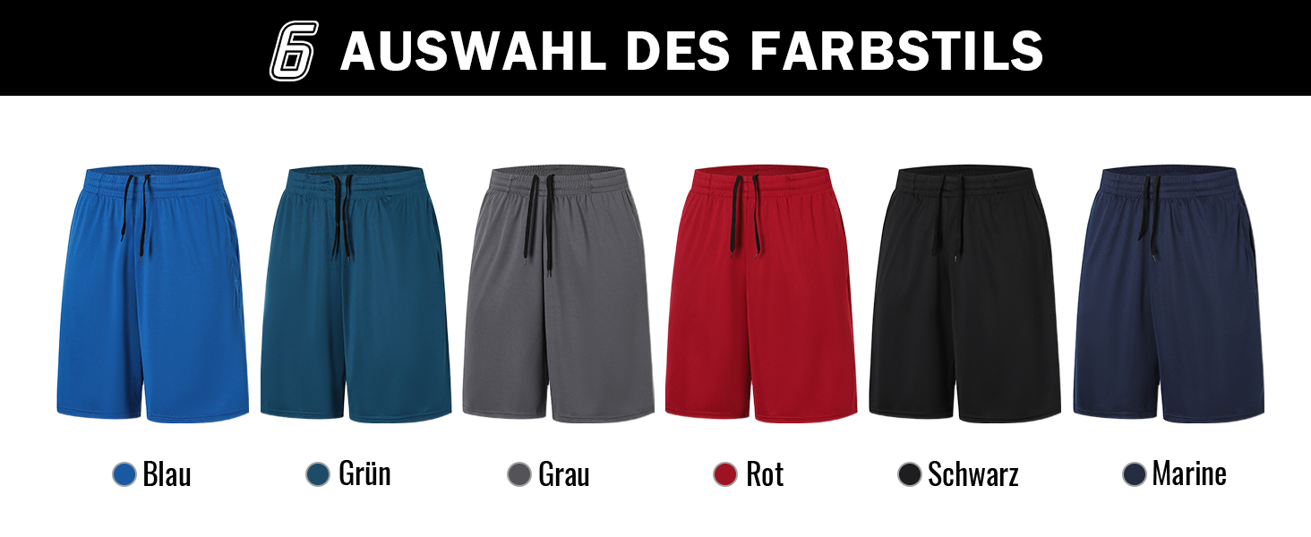 5 пар чоловічих спортивних шортів ZENGVEE з кишенями, швидковисихаючі, дихаючі, для бігу, тренувань, активного відпочинку (Outdoor), спортзалу. Кольори: чорний, сірий, темно-синій, зелений. Розмір M