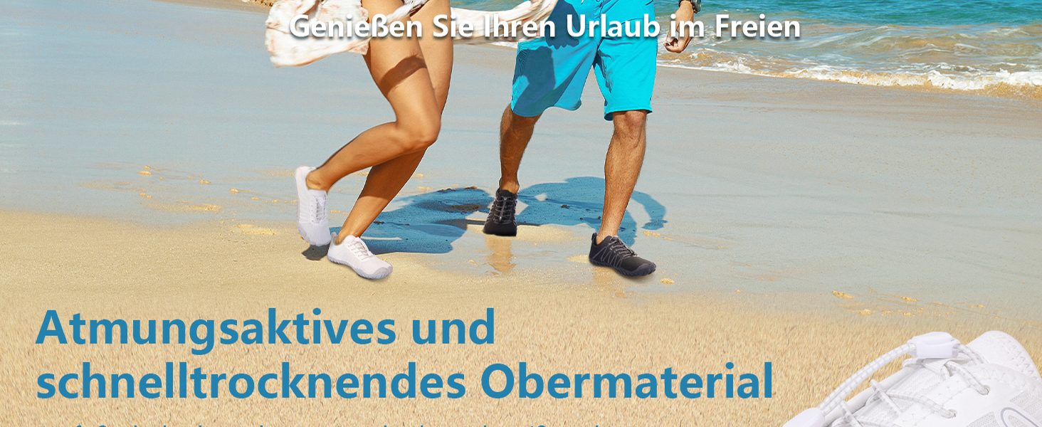 Чоловічі та жіночі босі кросівки для літа Barfuss Schuhe C1 білі 40 EU. Швидка сушка, широка передня частина, підошва Zero-Drop. Ідеальні для трейлу, фітнесу та басейну.