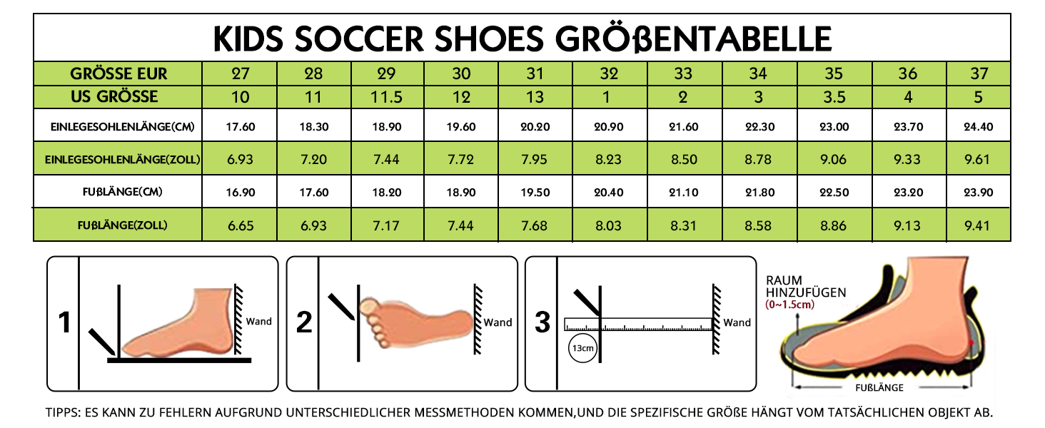 Дитячі футбольні бутси JABASIC Firm Ground для хлопчиків та дівчаток, 31 EU, помаранчеві