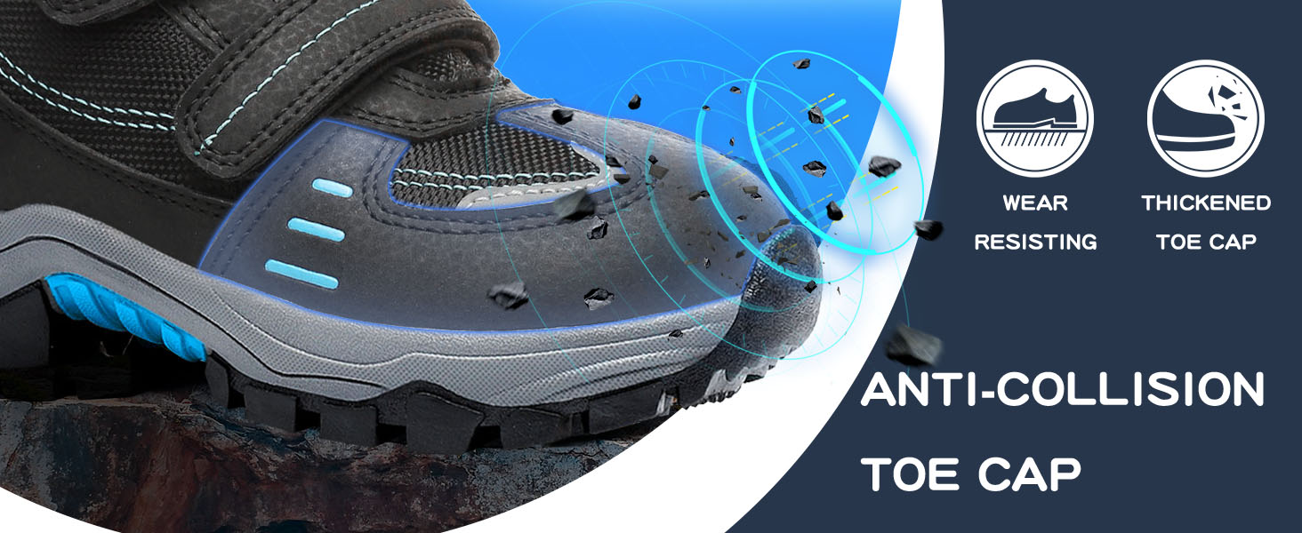 Дитячі зимові черевики ASHION: утеплені, для ходьби та трекінгу, розмір 39 EU, чорний колір