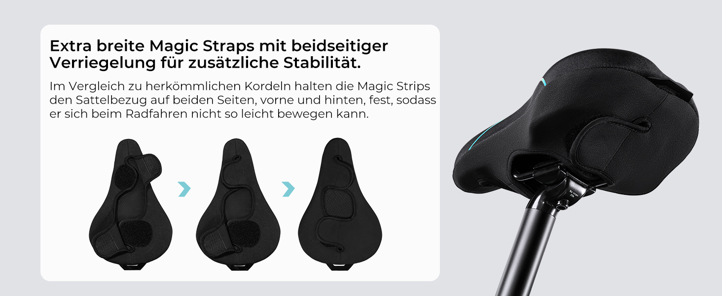Накидка на велосипедне сідло YOUNGDO, ергономічна гелева накладка, м'яка та комфортна з захистом від дощу, для жінок та чоловіків (блакитна, вузька)