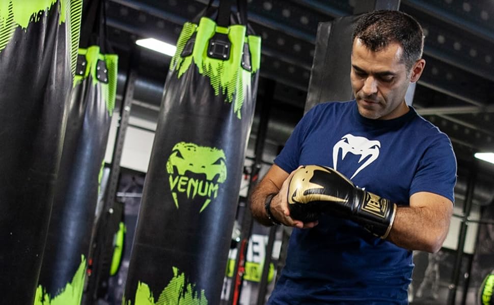 Спортивна сумка Venum Trainer Lite Evo унісекс, чорна з золотом, універсальний розмір