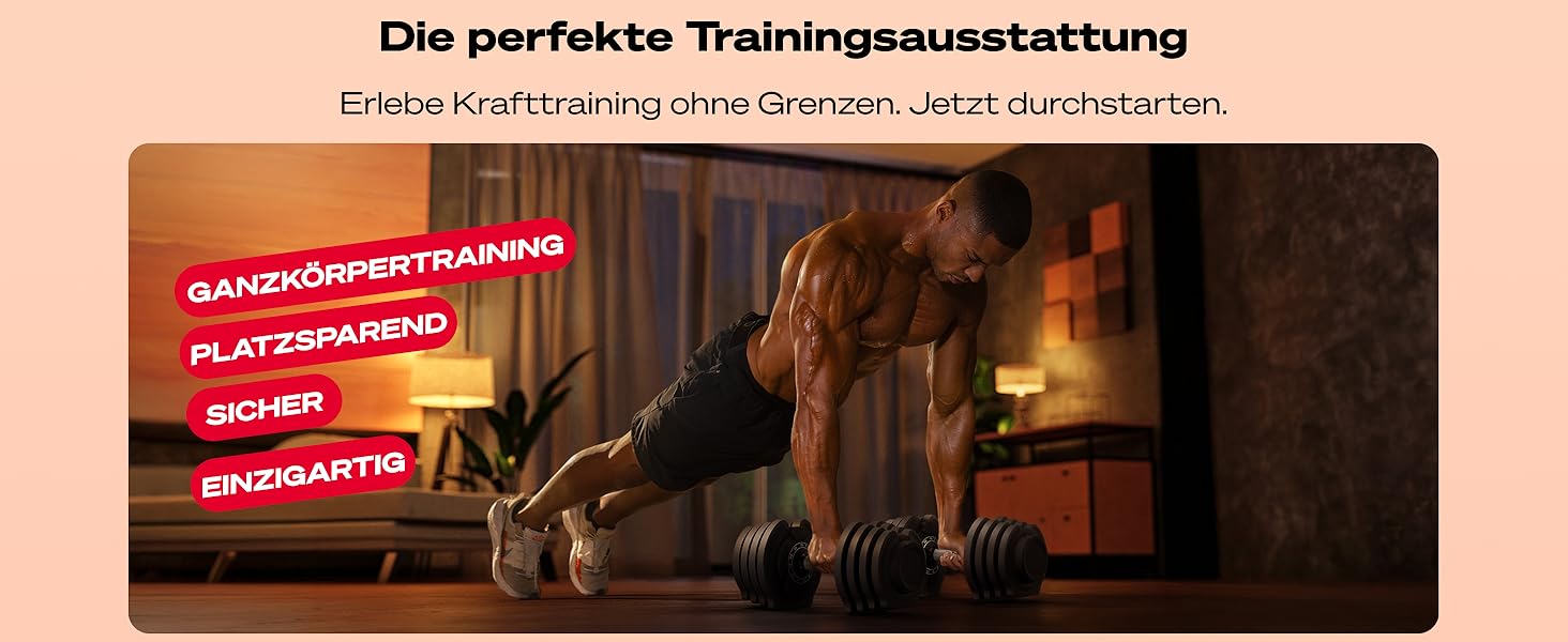 Регульовані гантелі Ironmate для дому, 1.5-18/24/40 кг, з дисками, 12-16 ваг, компактні, з неслизьким грифом, для силових тренувань, з підставкою Ironmate 18 чорні