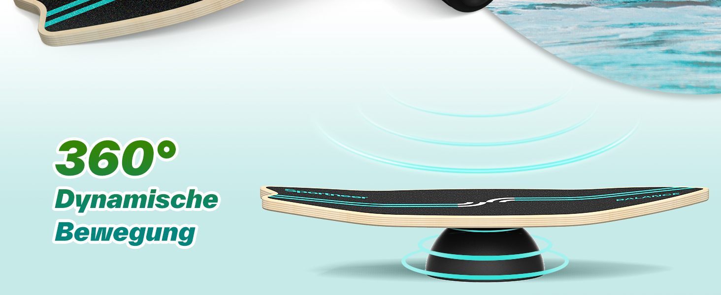 Балансборд Sportneer Surfin 8-в-1 для дорослих – тренажер рівноваги з роликом, м'ячем та півсферою. Підходить для core-тренінгу, серфінгу, катання на лижах та реабілітації. Безпечний, антиковзкий, чорний, 200 кг