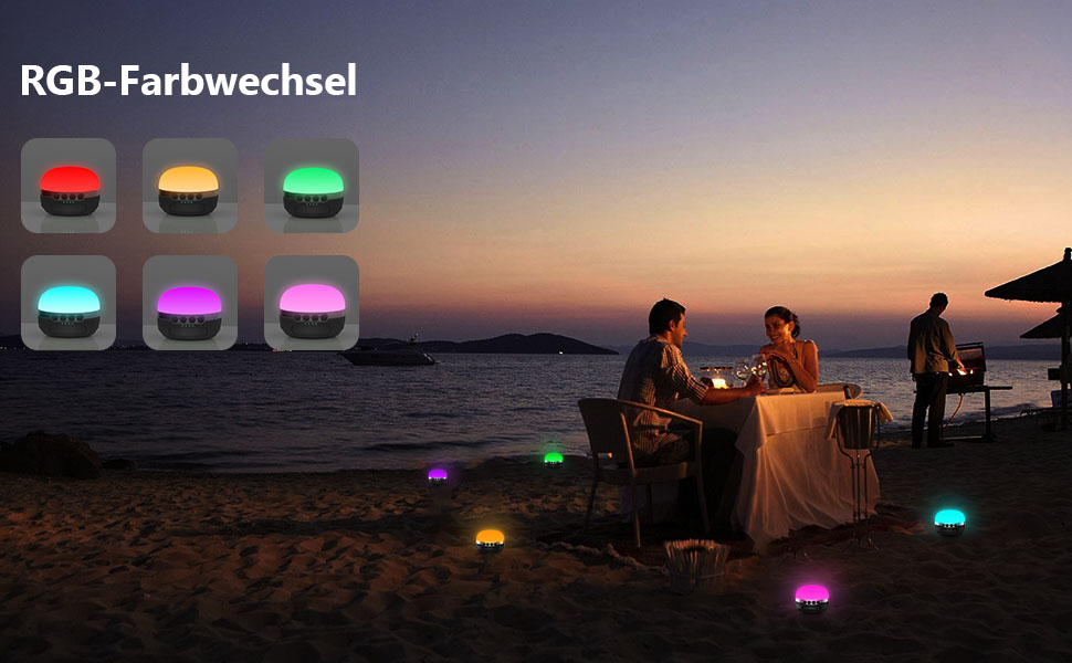 LED кемпінговий ліхтар на акумуляторі 8400mAh, RGB, 5 режимів, регулювання яскравості, водонепроникний, магнітний, для туризму та надзвичайних ситуацій