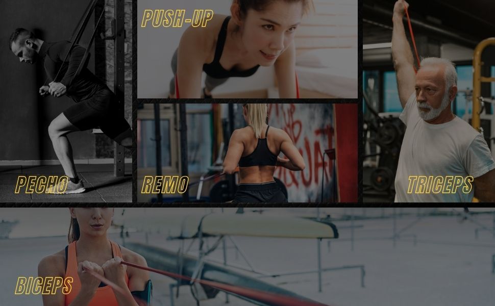 Еластичні стрічки для м'язів ACM, 3 рівні + анкер, домашня гімнастика, фітнес-стрічки, набір BE багатокольоровий