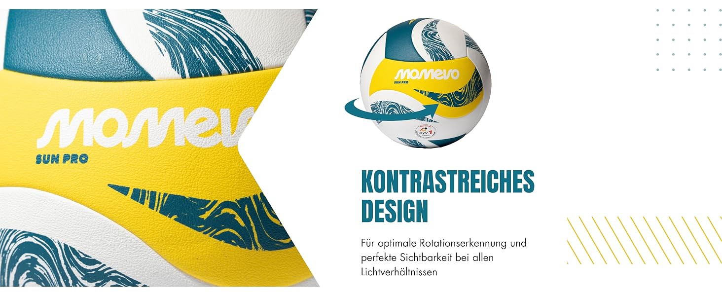 Волейбольний м'яч SunPro для пляжного волейболу, сертифікований DVV, розмір 5, м'яка мікрофібра, PU поверхня - для пляжного та вуличного спорту, подарунок (без насоса)