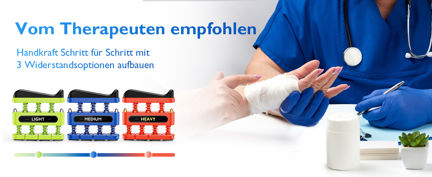 FitBeast Fingerkrafttrainer: Набір для тренування пальців, 4 шт. (3 шт.) – для музикантів, скелелазів, покращення сили та вправності