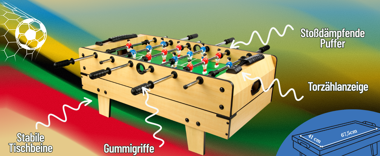 Leomark Multigame Ігровий стіл 4в1: Футбол, Білліард, Хокей, Теніс з аксесуарами для багатокористувацької гри