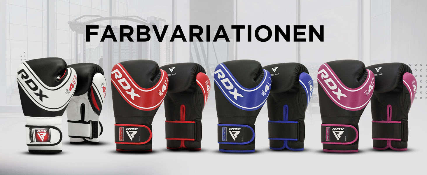 Дитячі боксерські рукавички RDX 6oz/4oz для тренувань, спарингу, кікбоксингу, MMA, чорного кольору