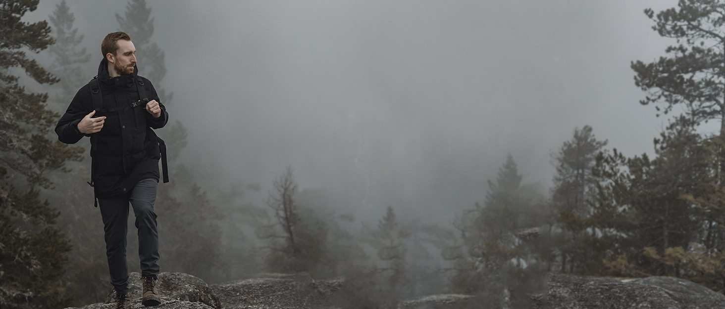Чоловіча гірськолижна куртка Wantdo з флісовою підкладкою, водонепроникна та дихаюча, блакитна з гірським малюнком