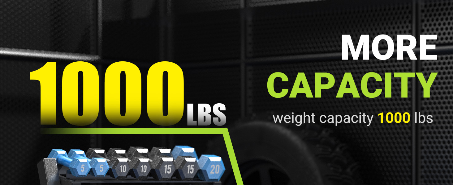 Стойка для гантелей з вантажопідйомністю 500 кг, 3 полиці для зберігання гантелей, 96 x 48 x 91 см (гантелі не входять до комплекту)