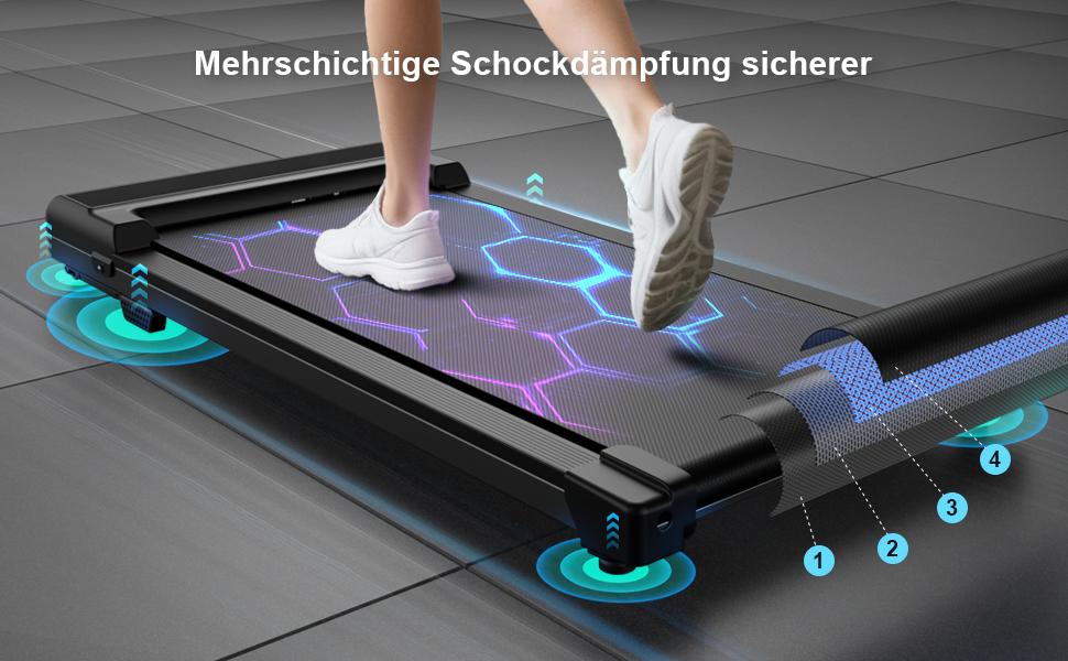 Walking Pad: Тредміл-стіл для дому та офісу. Компактний, тихий, портативний біговий тренажер. Швидкість 1-6 км/год.