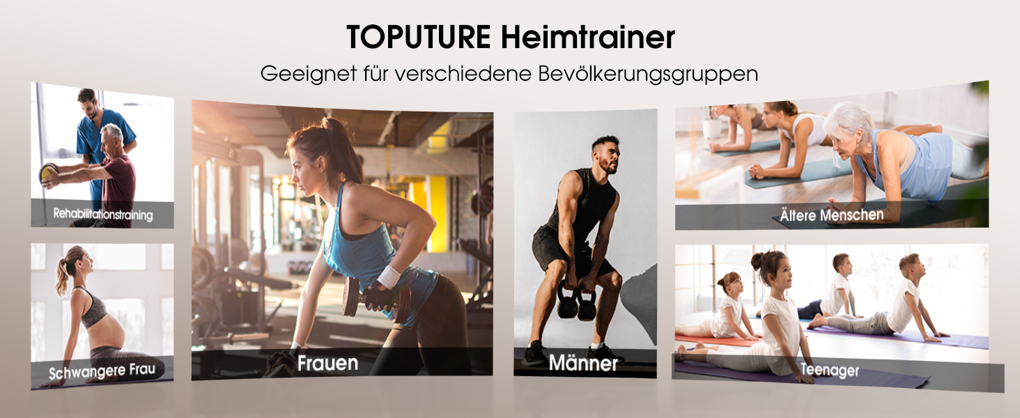 Велотренажер Toputure з APP, тихий, з магнітним опором, 15 кг маховик, до 150 кг, LCD-монітор, тримач для планшета, тримач для напоїв, червоний