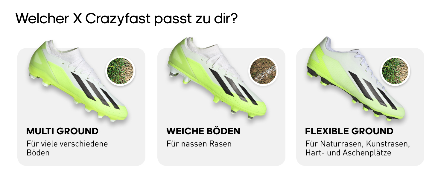 Кросівки футбольні adidas X Crazyfast 3 FG для штучного покриття, 42 EU, Solar Yellow/Core Black/Cloud White