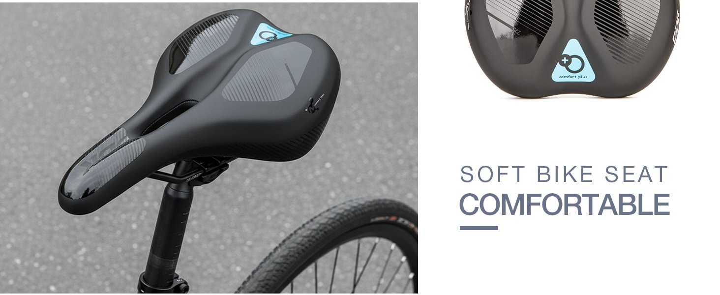 Велосипедне сідло DDK Comfort Plus: комфортне сідло з Memory Foam, що зменшує тиск та амортизує. Підходить для чоловіків та жінок, MTB, шосе, міських та альпійських велосипедів