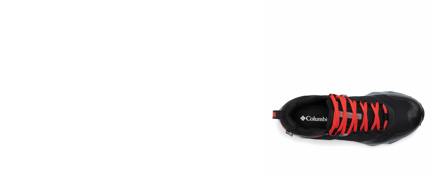 Чоловічі трекінгові черевики Columbia Facet 75 Outdry, 45 EU, чорний/вогняно-червоний