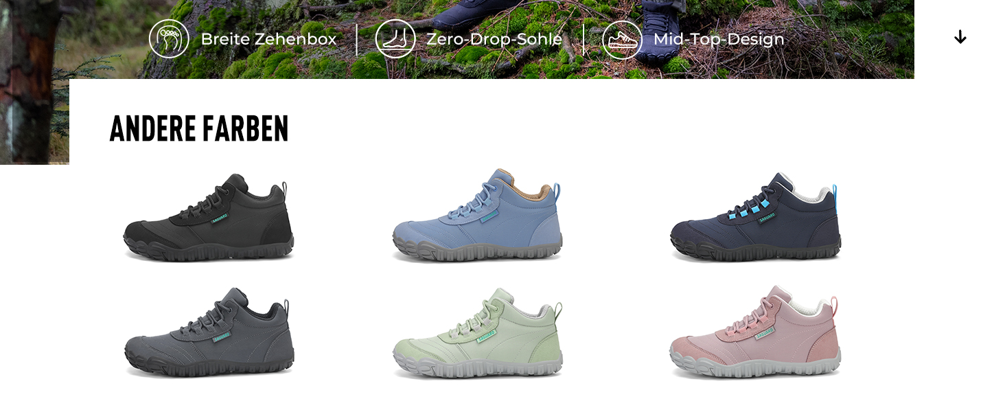 Босими кросівки для чоловіків та жінок Saguaro: легкі, зручні, з нульовим дропом, розмір EU 36-48, чорний