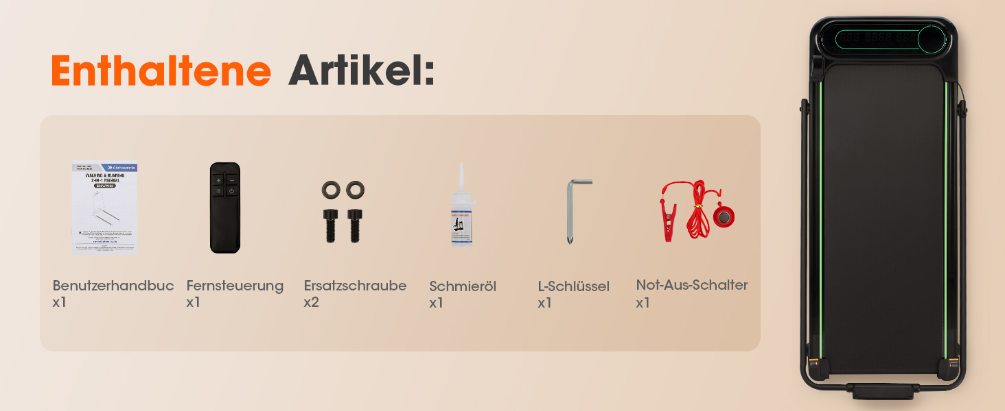 Бігова доріжка Alphaflow для дому та офісу, складана Walking Pad з нахилом 4%, LED-дисплеєм та пультом керування