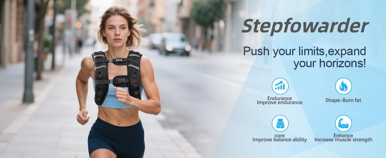 Вага для тренувань (вага жилет) 3 кг / 5 кг з світловідбиваючими смугами та регульованими ременями, сірий