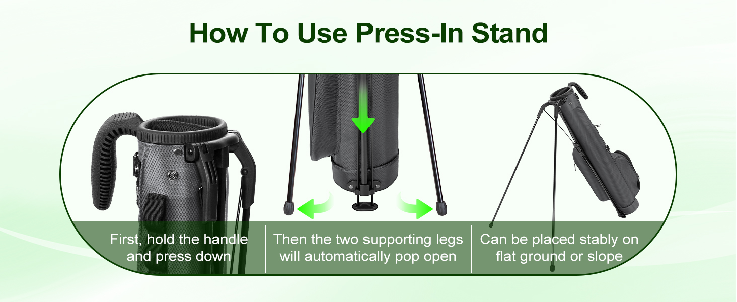 Сумка для гольф-клубів на 7 місць, компактна, для поля та тренувального майданчика, легка, з ергономічним двошаровим ременем (Сіра)
