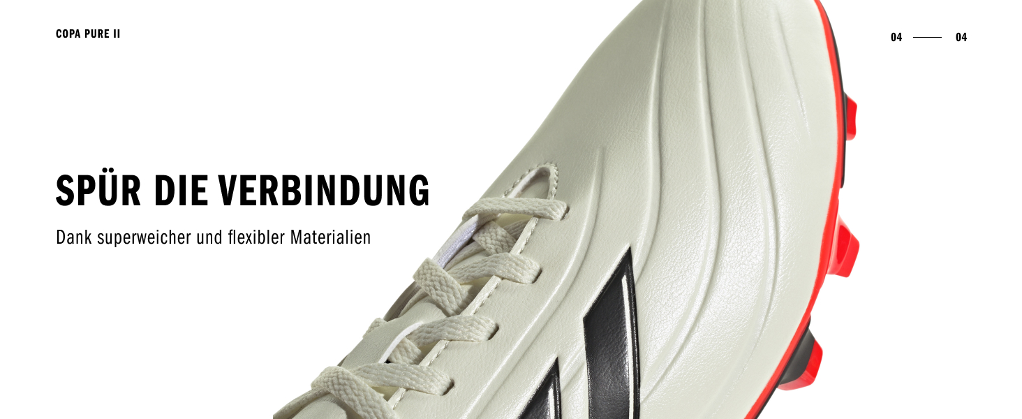 Дитячі футбольні бутси Adidas Copa Pure 2.4 для унісекс, 24 EU, кольори: Ivory, Core Black, Solar Red