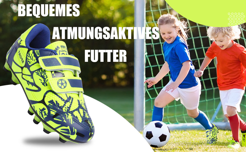 Дитячі футбольні бутси Unisex, чорно-золоті, розмір 28-37, дихаючі, антиковзкі