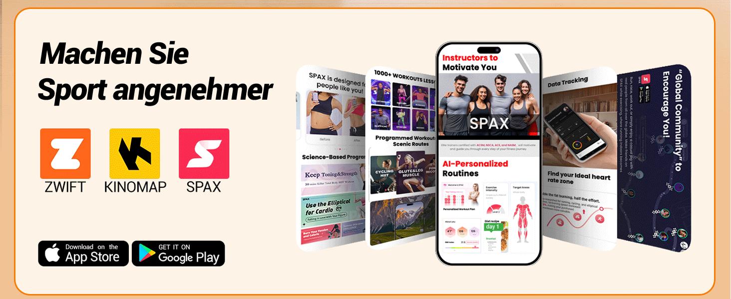 Спінінг-велотренажер CURSOR FITNESS для дому, велоергометр з пульсометром та LED-дисплеєм, комфортне сидіння, макс. навантаження 136 кг, помаранчевий