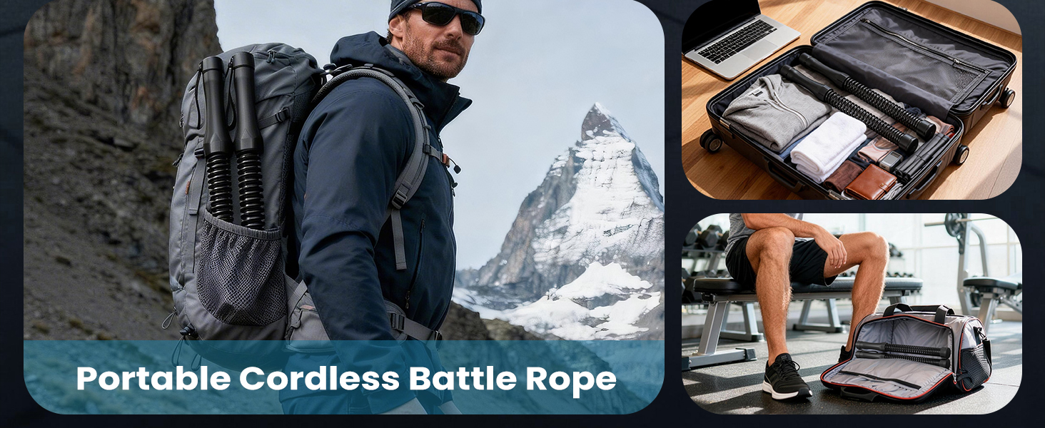 Скакалка Relife 2-в-1 для фітнесу: бездротова та з мотузкою для дому, схуднення, зміцнення тіла