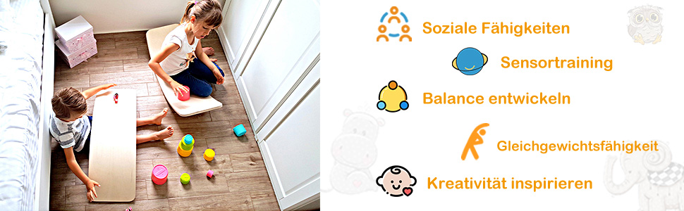 Балансувальна дошка COSTWAY з фетром 90x30/90x40 см, дерев'яна, вигнута, до 220 кг, для дітей і дорослих