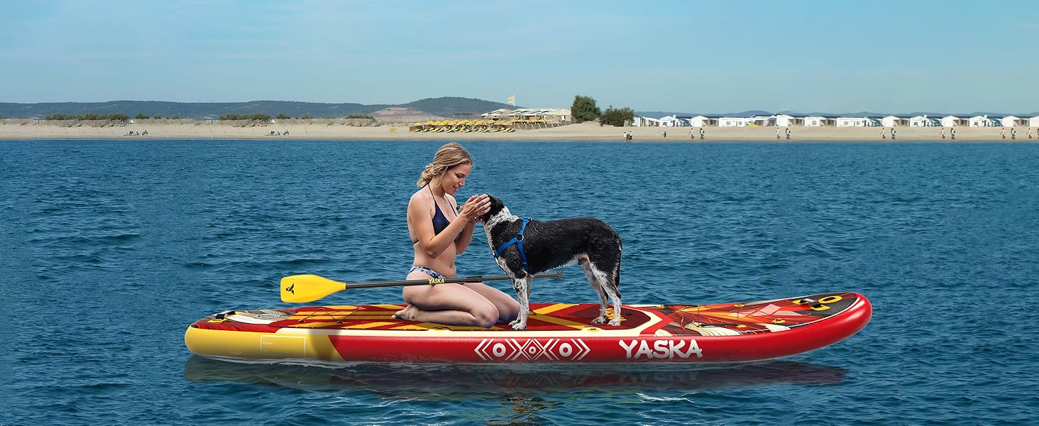 Надувний SUP-борд YASKA - преміум якість, універсальний кріплення для камери, повний комплект аксесуарів для дорослих та підлітків