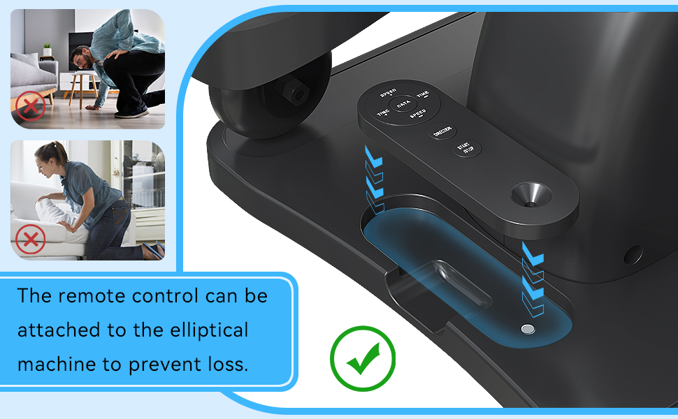 Еліптичний тренажер для сидіння, крос-тренажер, тренажер для ніг, моторизований педальний тренажер з пультом дистанційного керування та LCD дисплеєм, тренажери для дому для людей похилого віку та дорослих, спортивне обладнання для дому E3
