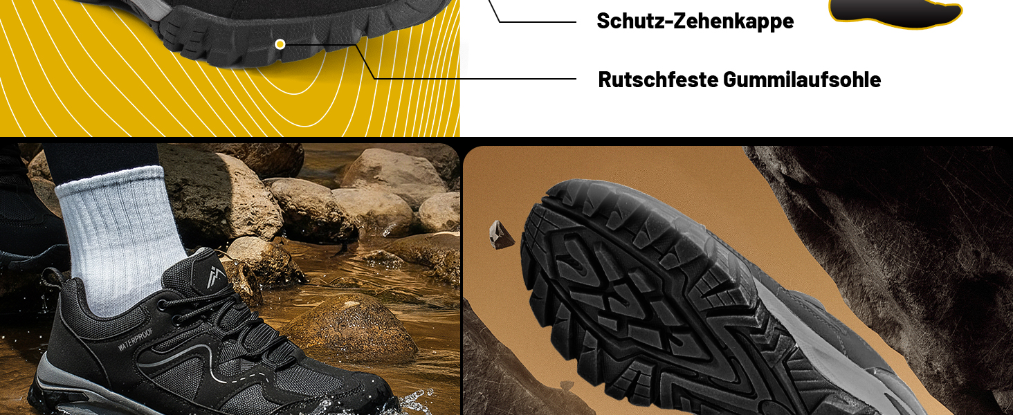 Водонепроникні трекінгові черевики CC-Los для жінок, розмір 36-42, чорні