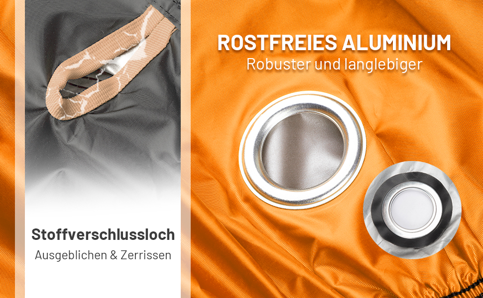 Водонепроникний чохол для мотоцикла Favoto XXL (245x105x125 см) - чорно-помаранчевий