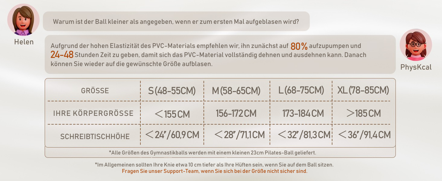 Піляболь для фітнесу та йоги 23 см, набір, анти-вибуховий, з антиковзким покриттям, баланс-бол, рожевий (68-75 см)