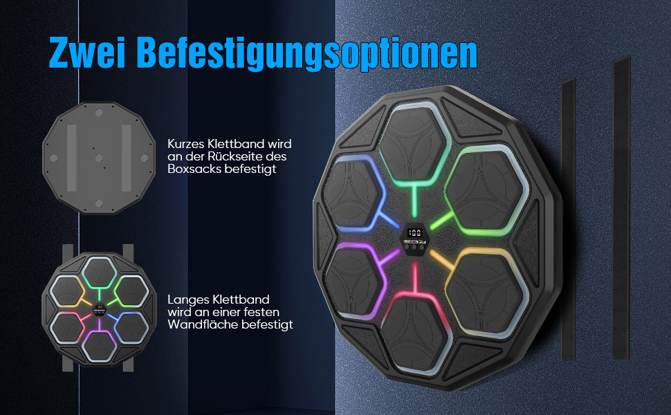 Музичний боксерський тренажер: електронна машина для ударів з Bluetooth, 11 швидкостей, 3 режими, лічильник, подарунок для дорослих та дітей